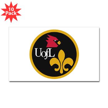 UL - M01 - 01 - SSI - ROTC - University of Louisville - Sticker (Rectangle 10 pk) - Click Image to Close