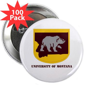 UM - M01 - 01 - SSI - ROTC - University of Montana with Text - 2.25" Button (100 pack) - Click Image to Close
