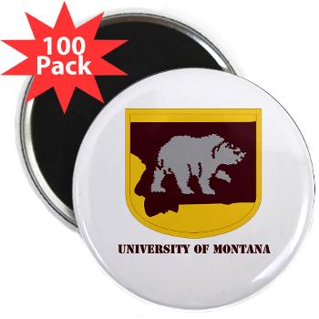 UM - M01 - 01 - SSI - ROTC - University of Montana with Text - 2.25" Magnet (100 pack) - Click Image to Close
