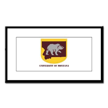 UM - M01 - 02 - SSI - ROTC - University of Montana with Text - Small Framed Print