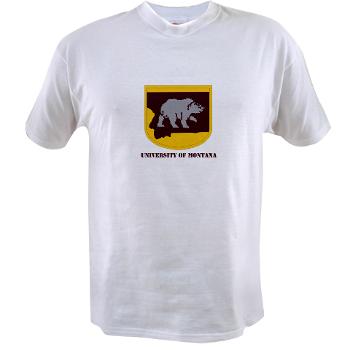 UM - A01 - 04 - SSI - ROTC - University of Montana with Text - Value T-shirt - Click Image to Close