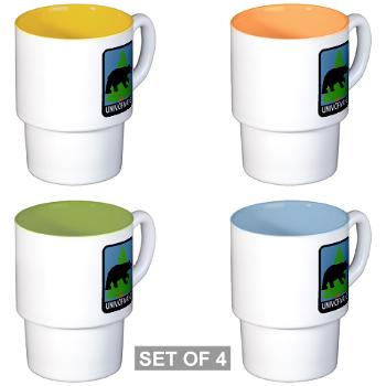 UM - M01 - 03 - University of Maine - Stackable Mug Set (4 mugs)