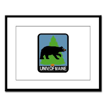 UM - M01 - 02 - University of Maine - Large Framed Print