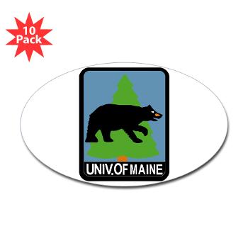 UM - M01 - 01 - University of Maine - Sticker (Oval 10 pk)