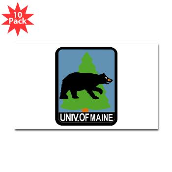 UM - M01 - 01 - University of Maine - Sticker (Rectangle 10 pk)