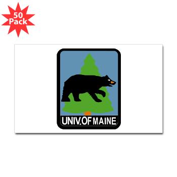 UM - M01 - 01 - University of Maine - Sticker (Rectangle 50 pk)