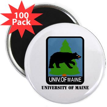 UM - M01 - 01 - University of Maine with Text - 2.25" Magnet (100 pack)