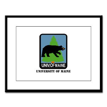 UM - M01 - 02 - University of Maine with Text - Large Framed Print - Click Image to Close