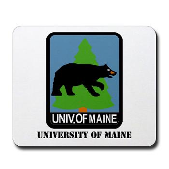 UM - M01 - 03 - University of Maine with Text - Mousepad