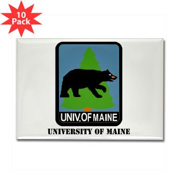 UM - M01 - 01 - University of Maine with Text - Rectangle Magnet (100 pack) - Click Image to Close