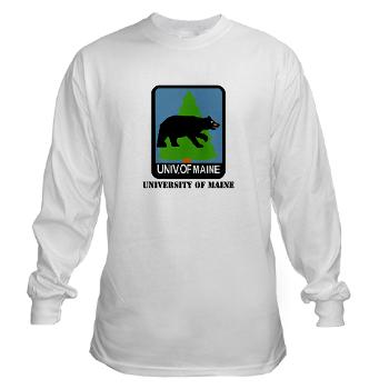 UM - A01 - 03 - University of Maine with Text - Long Sleeve T-Shirt