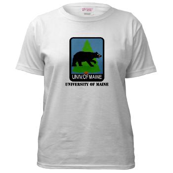 UM - A01 - 04 - University of Maine with Text - Women's T-Shirt - Click Image to Close