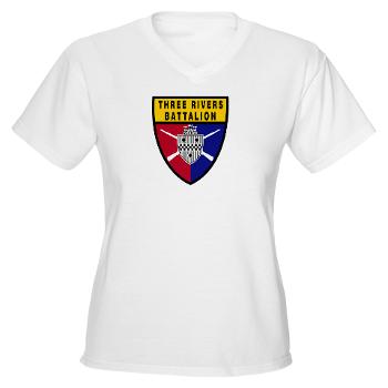 UP - A01 - 04 - SSI - ROTC - University of Pittsburgh - Women's V-Neck T-Shirt - Click Image to Close
