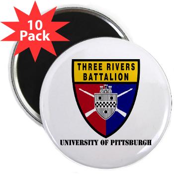 UP - M01 - 01 - SSI - ROTC - University of Pittsburgh with Text - 2.25" Magnet (10 pack)