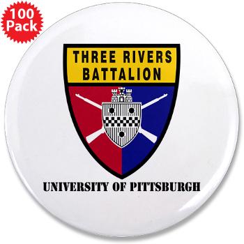 UP - M01 - 01 - SSI - ROTC - University of Pittsburgh with Text - 3.5" Button (100 pack)