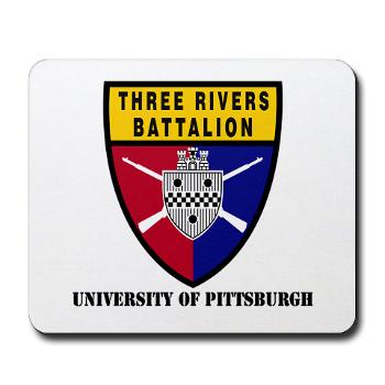 UP - M01 - 03 - SSI - ROTC - University of Pittsburgh with Text - Mousepad