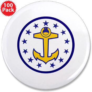 URI - M01 - 01 - SSI - ROTC - University of Rhode Island - 3.5" Button (100 pack)