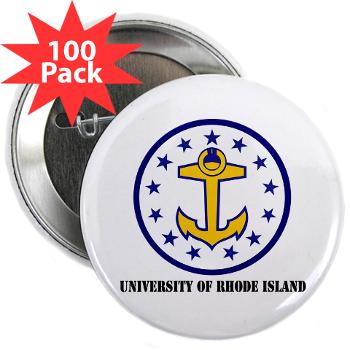 URI - M01 - 01 - SSI - ROTC - University of Rhode Island with Text - 2.25" Button (100 pack)