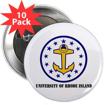 URI - M01 - 01 - SSI - ROTC - University of Rhode Island with Text - 2.25" Button (10 pack) - Click Image to Close