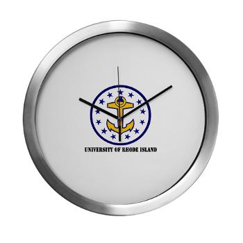 URI - M01 - 03 - SSI - ROTC - University of Rhode Island with Text - Modern Wall Clock - Click Image to Close