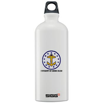 URI - M01 - 03 - SSI - ROTC - University of Rhode Island with Text - Sigg Water Bottle 1.0L