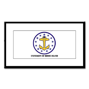 URI - M01 - 02 - SSI - ROTC - University of Rhode Island with Text - Small Framed Print