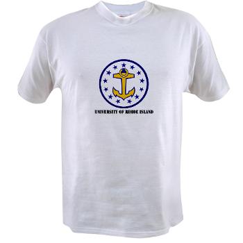 URI - A01 - 04 - SSI - ROTC - University of Rhode Island with Text - Value T-shirt - Click Image to Close
