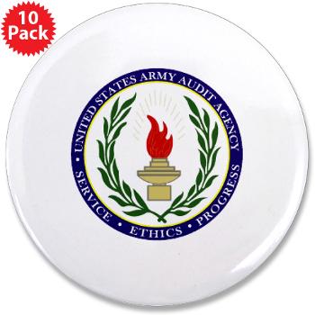 USAAA - M01 - 01 - USA Audit Agency - 3.5" Button (10 pack) - Click Image to Close