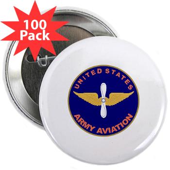USAAC - M01 - 01 - U.S Army Aviation Center - 2.25" Button (100 pack)