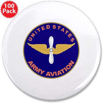 USAAC - M01 - 01 - U.S Army Aviation Center - 3.5" Button (100 pack)