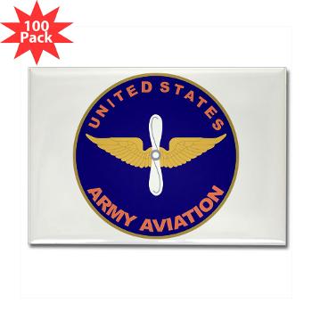 USAAC - M01 - 01 - U.S Army Aviation Center - Rectangle Magnet (100 pack)