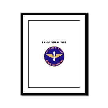 USAAC - M01 - 02 - U.S Army Aviation Center with Text - Framed Panel Print