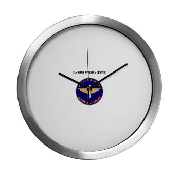 USAAC - M01 - 03 - U.S Army Aviation Center with Text - Modern Wall Clock - Click Image to Close