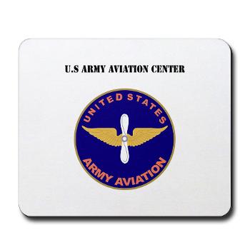 USAAC - M01 - 03 - U.S Army Aviation Center with Text - Mousepad