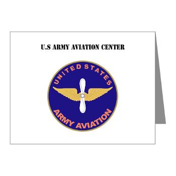 USAAC - M01 - 02 - U.S Army Aviation Center with Text - Note Cards (Pk of 20)