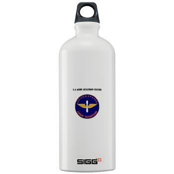 USAAC - M01 - 03 - U.S Army Aviation Center with Text - Sigg Water Bottle 1.0L