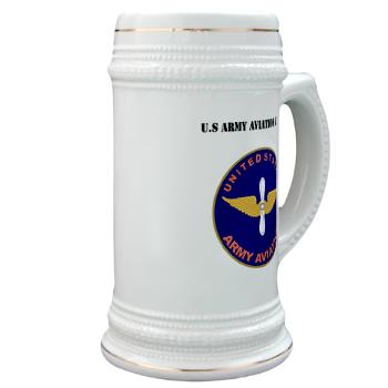 USAAC - M01 - 03 - U.S Army Aviation Center with Text - Stein - Click Image to Close