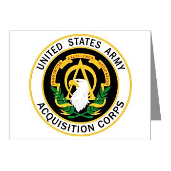 USAASC - M01 - 02 - U.S. Army Acquisition Support Center (USAASC) - Note Cards (Pk of 20) - Click Image to Close