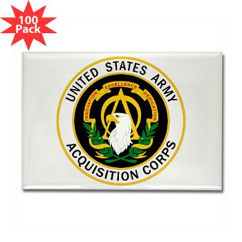 USAASC - M01 - 01 - U.S. Army Acquisition Support Center (USAASC) - Rectangle Magnet (100 pack)