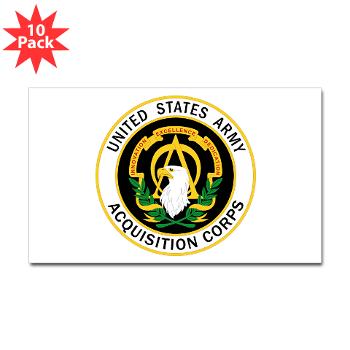 USAASC - M01 - 01 - U.S. Army Acquisition Support Center (USAASC) - Sticker (Rectangle 10 pk)