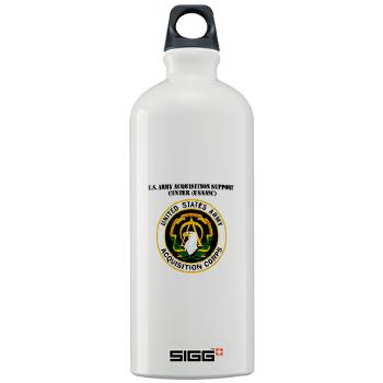 USAASC - M01 - 03 - U.S. Army Acquisition Support Center (USAASC) with Text - Sigg Water Bottle 1.0L - Click Image to Close