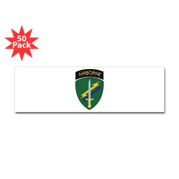 USACAPOC - M01 - 01 - SSI - US Army Civil Affairs and Psychological Ops Cmd Sticker (Bumper 50 pk)