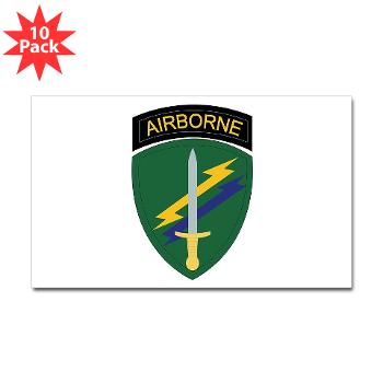 USACAPOC - M01 - 01 - SSI - US Army Civil Affairs and Psychological Ops Cmd Sticker (Rectangle 10 pk) - Click Image to Close