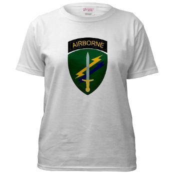 USACAPOC - A01 - 04 - SSI - US Army Civil Affairs and Psychological Ops Cmd Women's T-Shirt - Click Image to Close