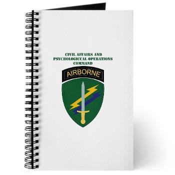 USACAPOC - M01 - 02 - SSI - US Army Civil Affairs and Psychological Ops Cmd with Text Journal - Click Image to Close