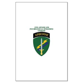 USACAPOC - M01 - 02 - SSI - US Army Civil Affairs and Psychological Ops Cmd with Text Large Poster