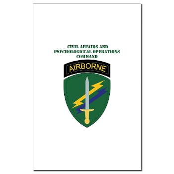 USACAPOC - M01 - 02 - SSI - US Army Civil Affairs and Psychological Ops Cmd with Text Mini Poster Print - Click Image to Close