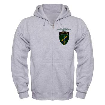 USACAPOC - A01 - 03 - SSI - US Army Civil Affairs and Psychological Ops Cmd with Text Zip Hoodie