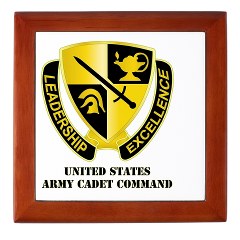 USACC - M01 - 03- DUI - US Army Cadet Command with Text Keepsake Box - Click Image to Close