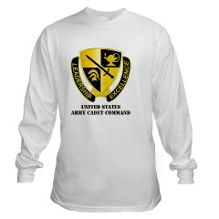 USACC - A01 - 03 - DUI - US Army Cadet Command with Text Long Sleeve T-Shirt